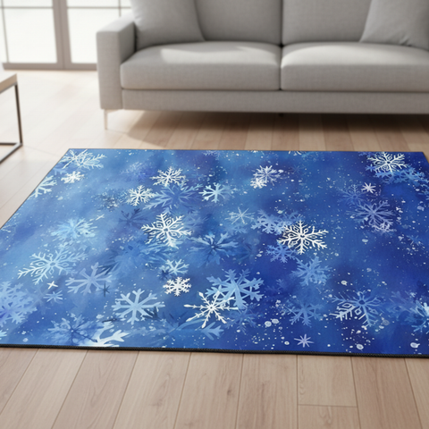 Winter Snowflake Rug