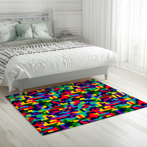 Pixel Art Puffy Rug