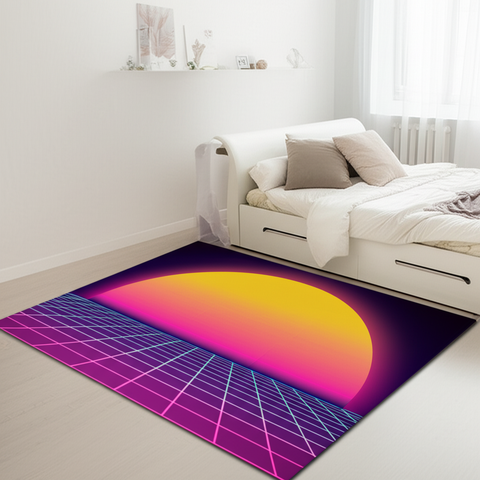 Retro Wave Puffy Rug