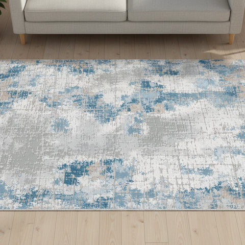 Abstract Brushstroke Rug