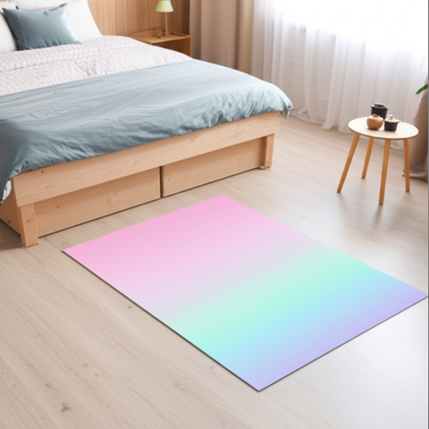 Pastel Ombre Puffy Rug