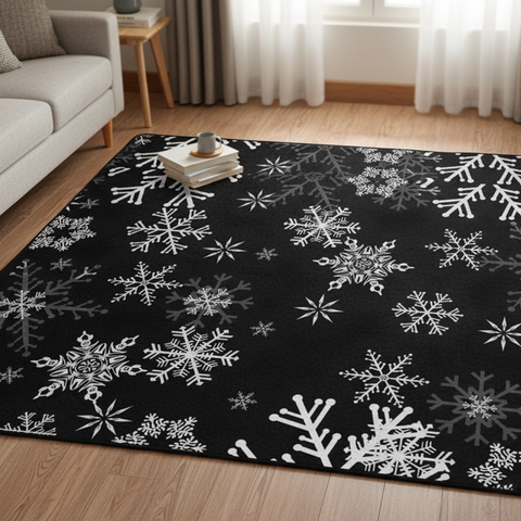 Winter Snowflake Rug