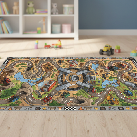 Monster Truck Adventure Rug