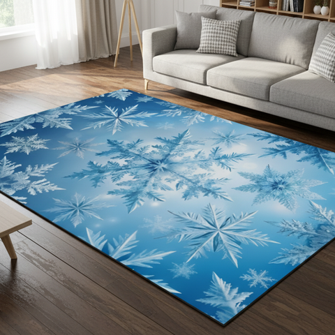 Icy Snowflake Rug