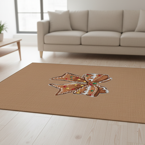 Gingerbread Bow Rug