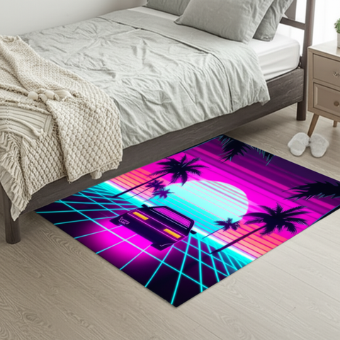 Retro Wave Puffy Rug