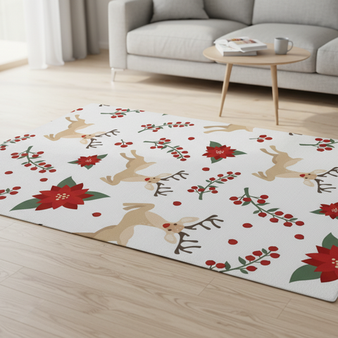 Christmas Reindeer Rug