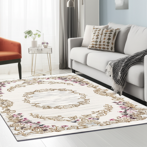 Floral Medallion Premium Rug