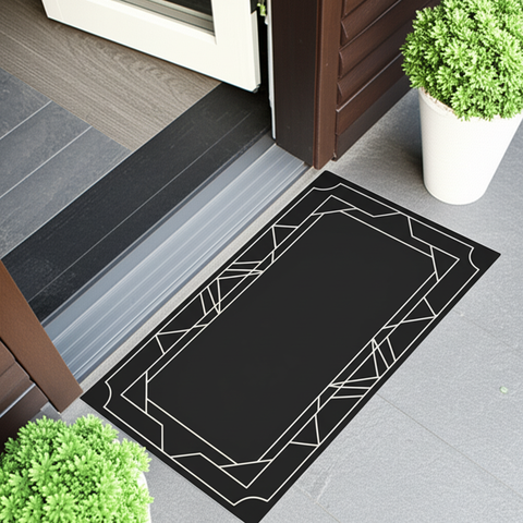 Geometric Accent Doormat