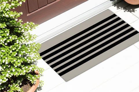 Striped Pattern Doormat