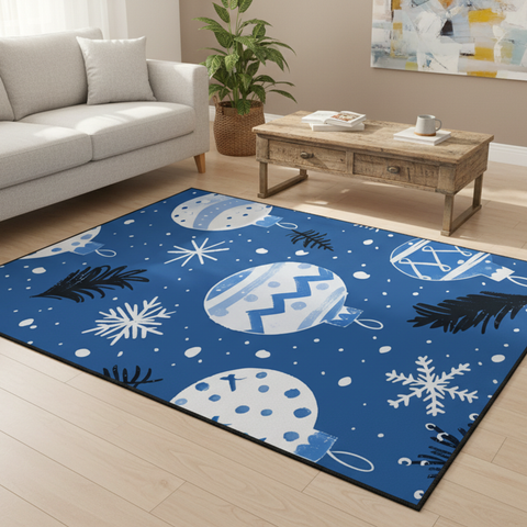Festive Snowflake Rug