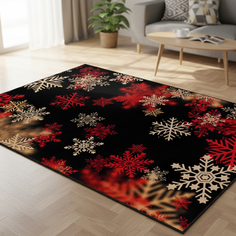 Winter Snowflake Rug