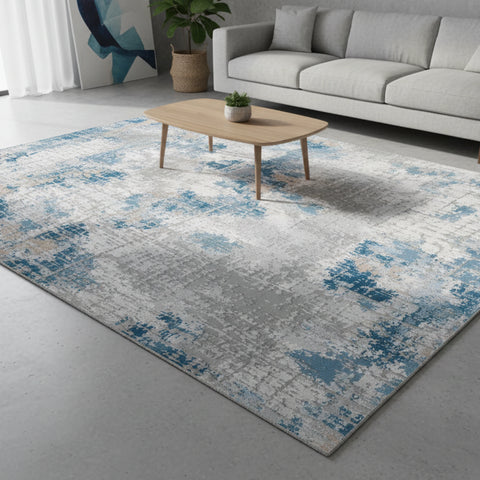 Abstract Brushstroke Rug