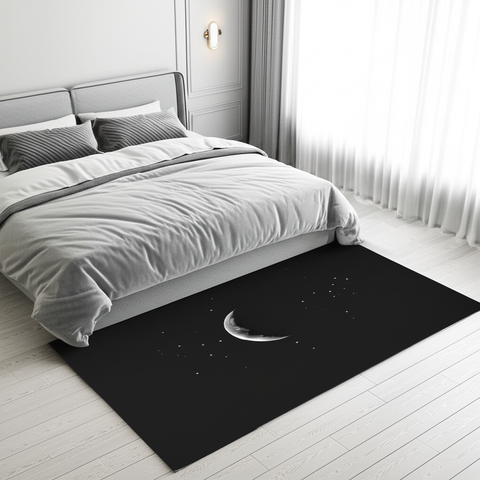 Celestial Moon Puffy Rug