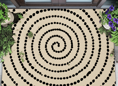 Swirl Dots Doormat