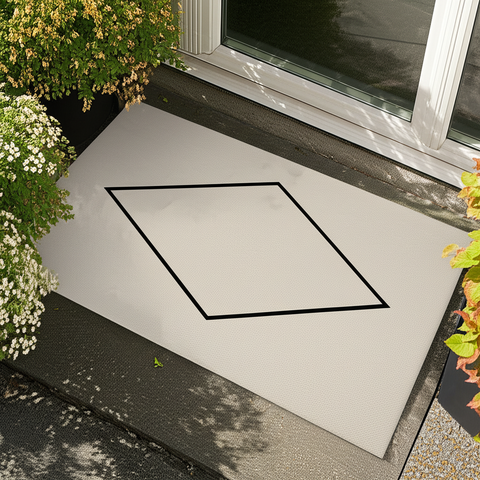 Geometric Diamond Doormat