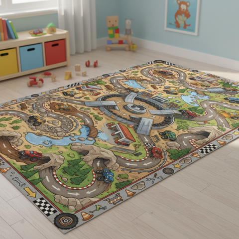 Monster Truck Adventure Rug