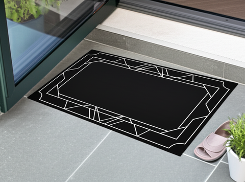 Geometric Accent Doormat