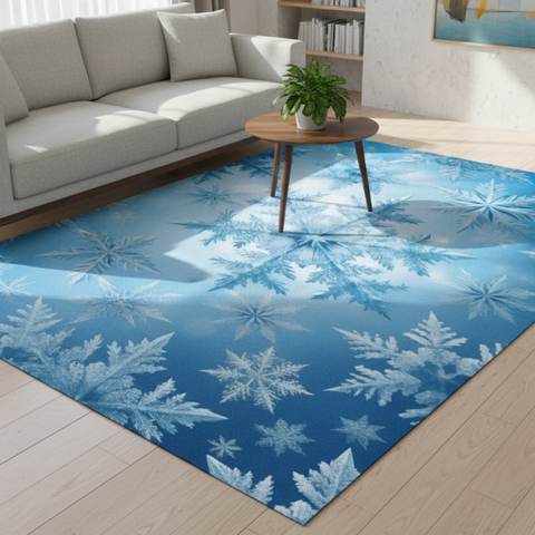 Icy Snowflake Rug