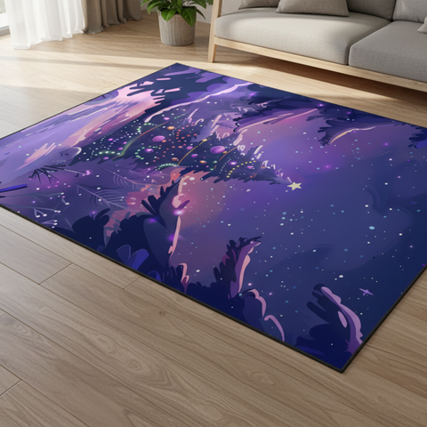 Whimsical Starry Night Rug