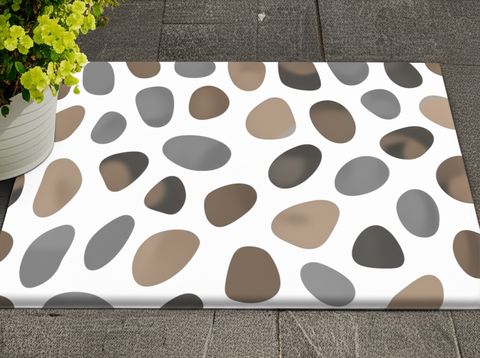 Neutral Pebble Pattern Doormat