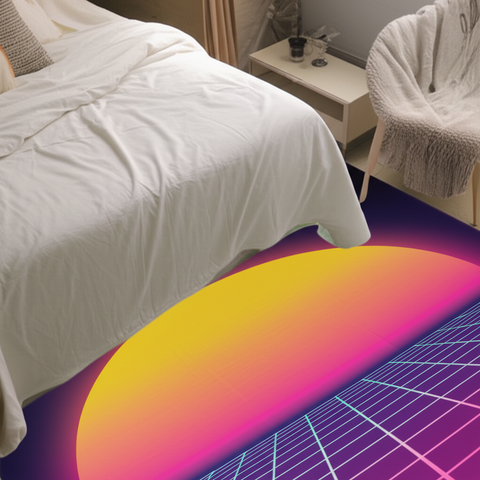 Retro Wave Puffy Rug