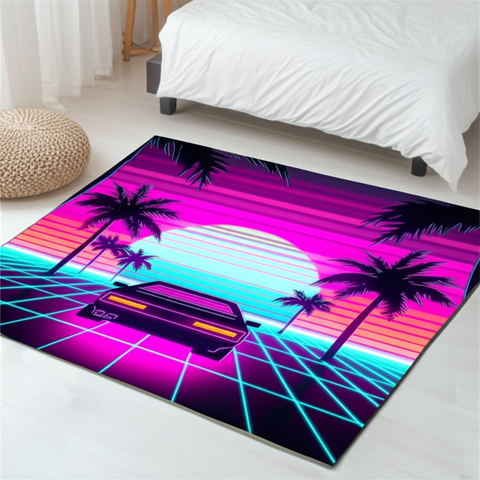 Retro Wave Puffy Rug