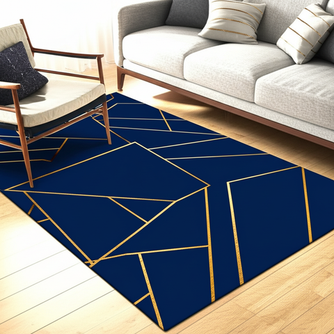 Geometric Lines Premium Rug