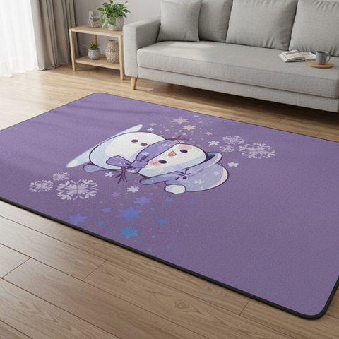 Whimsical Snowman Rug