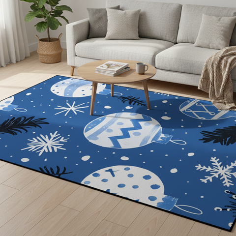 Festive Snowflake Rug