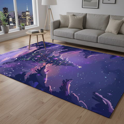 Whimsical Starry Night Rug