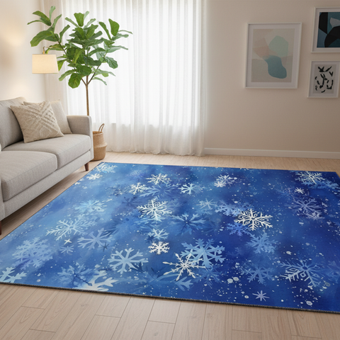 Winter Snowflake Rug