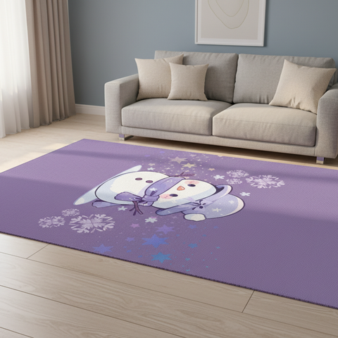 Whimsical Snowman Rug