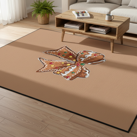 Gingerbread Bow Rug