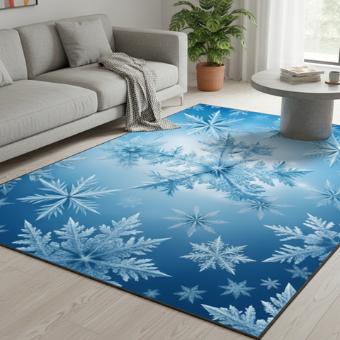 Icy Snowflake Rug