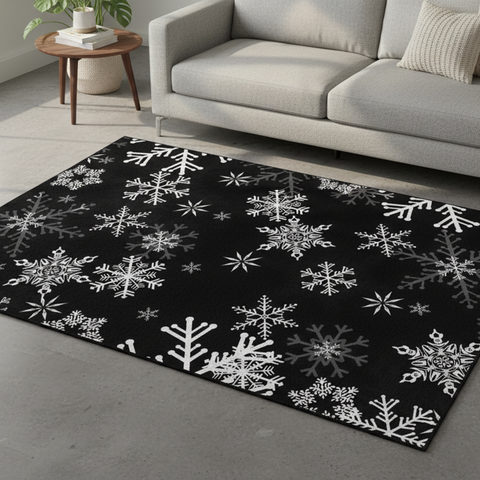 Winter Snowflake Rug