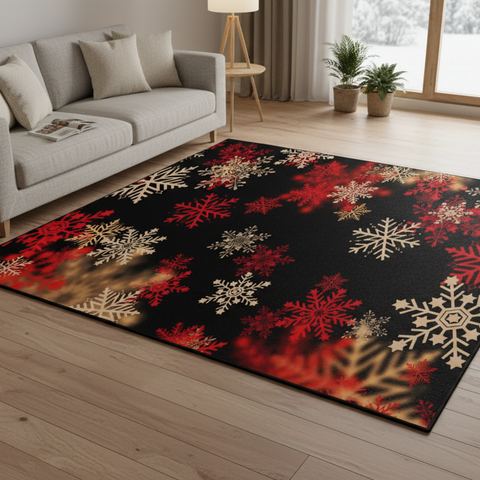 Winter Snowflake Rug