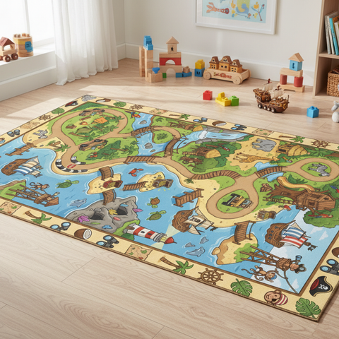 Cartoon Safari Rug
