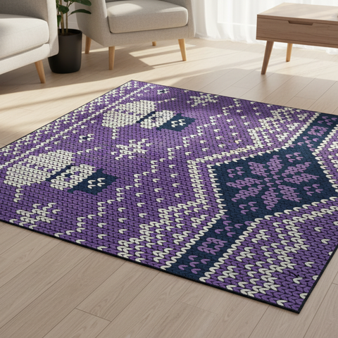 Winter Knit Rug