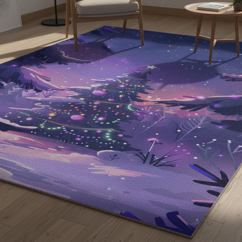 Whimsical Starry Night Rug
