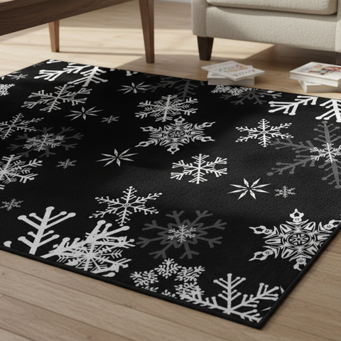 Winter Snowflake Rug