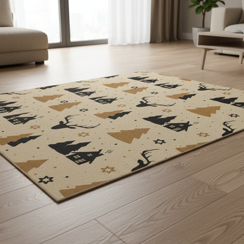 Rustic Christmas Rug