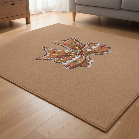 Gingerbread Bow Rug