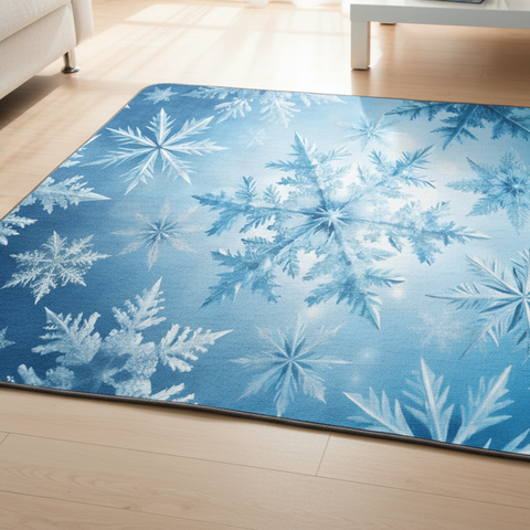 Icy Snowflake Rug