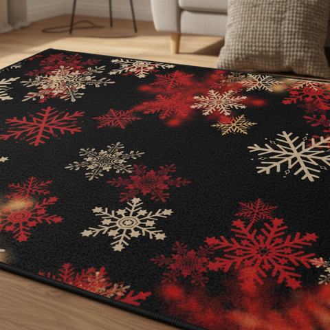 Winter Snowflake Rug