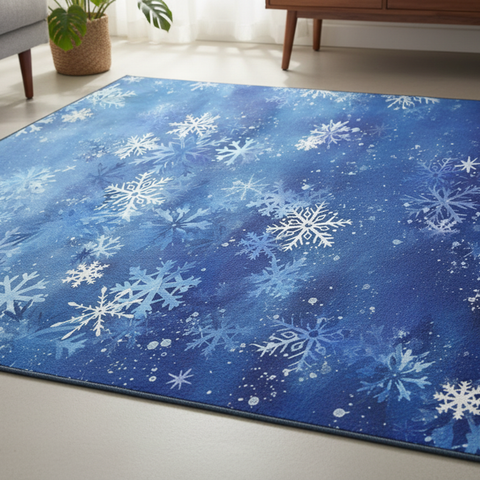 Winter Snowflake Rug