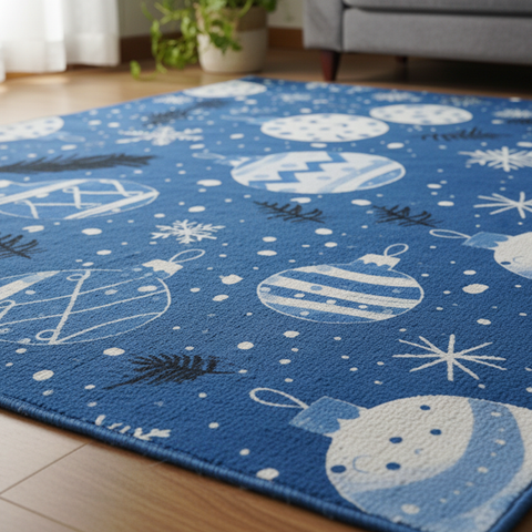 Festive Snowflake Rug