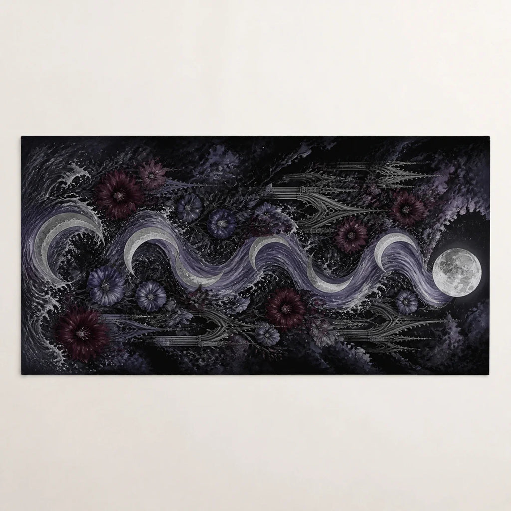 Moonlit Tide Nyx beach towel mockup view 1