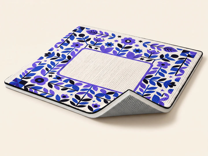 Typography & Monogram Personalized Doormat — clean product view