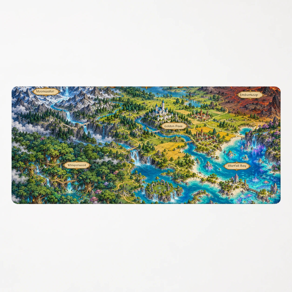 Personalized Realmkeeper Custom Map Deskmat with sample personalization